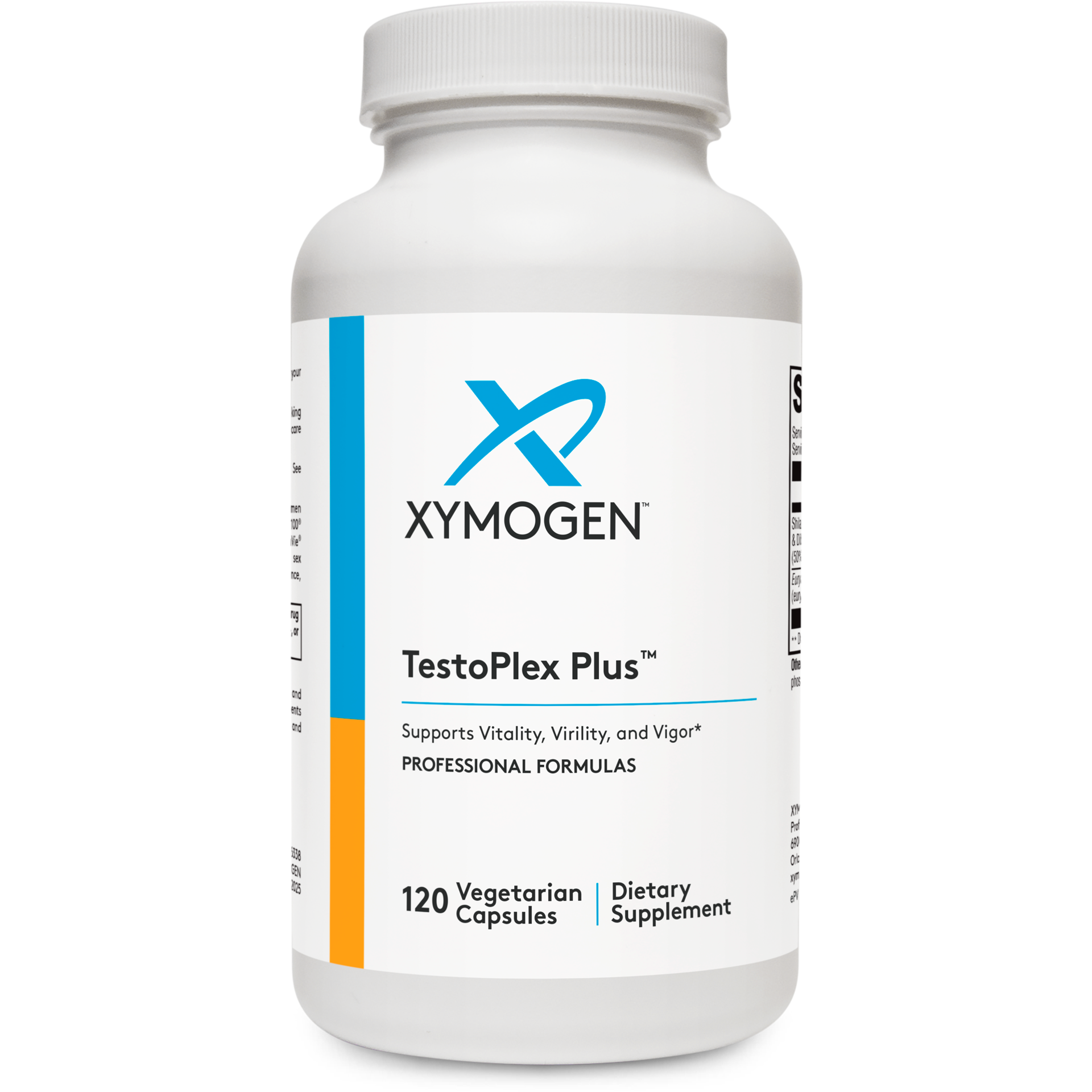 Xymogen, TestoPlex Plus™ 120 Capsules UPC 871149002121 | HiLife Vitamins